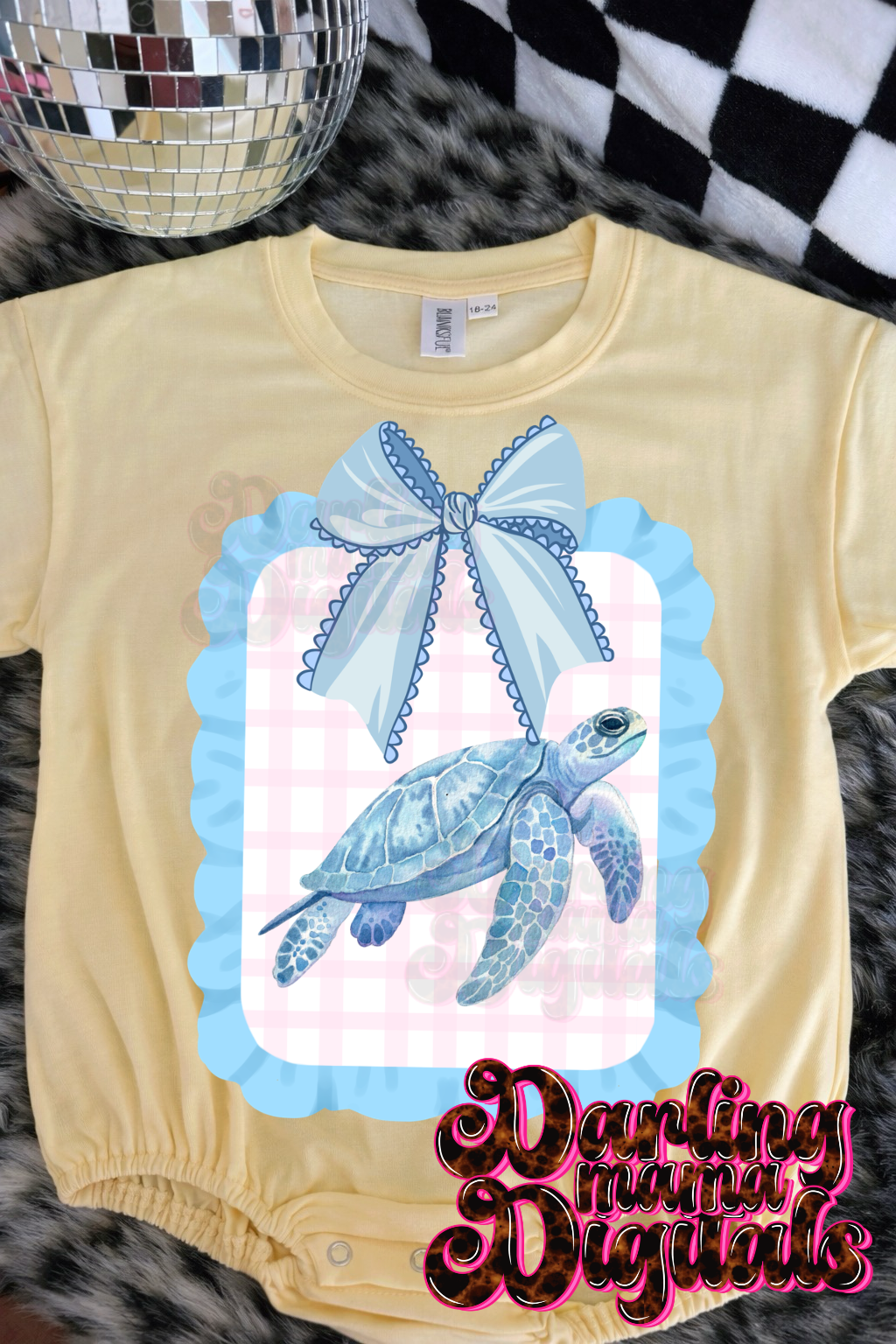 Turtle frame – Darling Mama Digitals