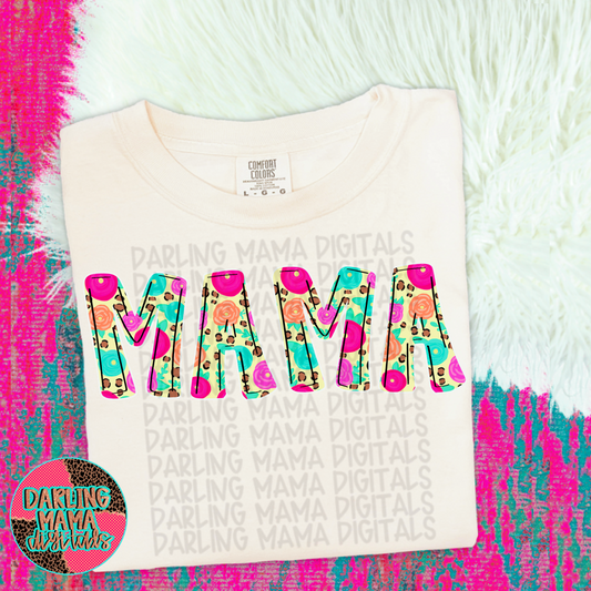 Hand Painted Yellow Floral Mama