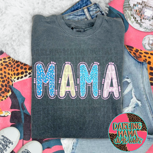 Ditsy floral stripe mama