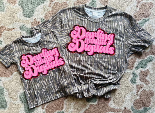 Blanksful adult and toddler camo bark