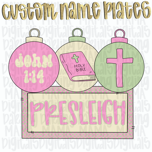 Customs Jesus ornaments
