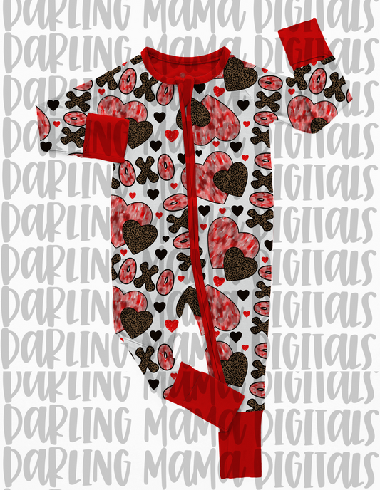 Valentine Cheetah Xoxo Seamless File