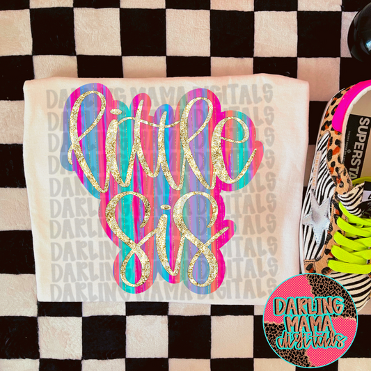 Rainbow streak little sis