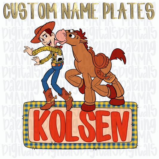 Custom horse and cowboy