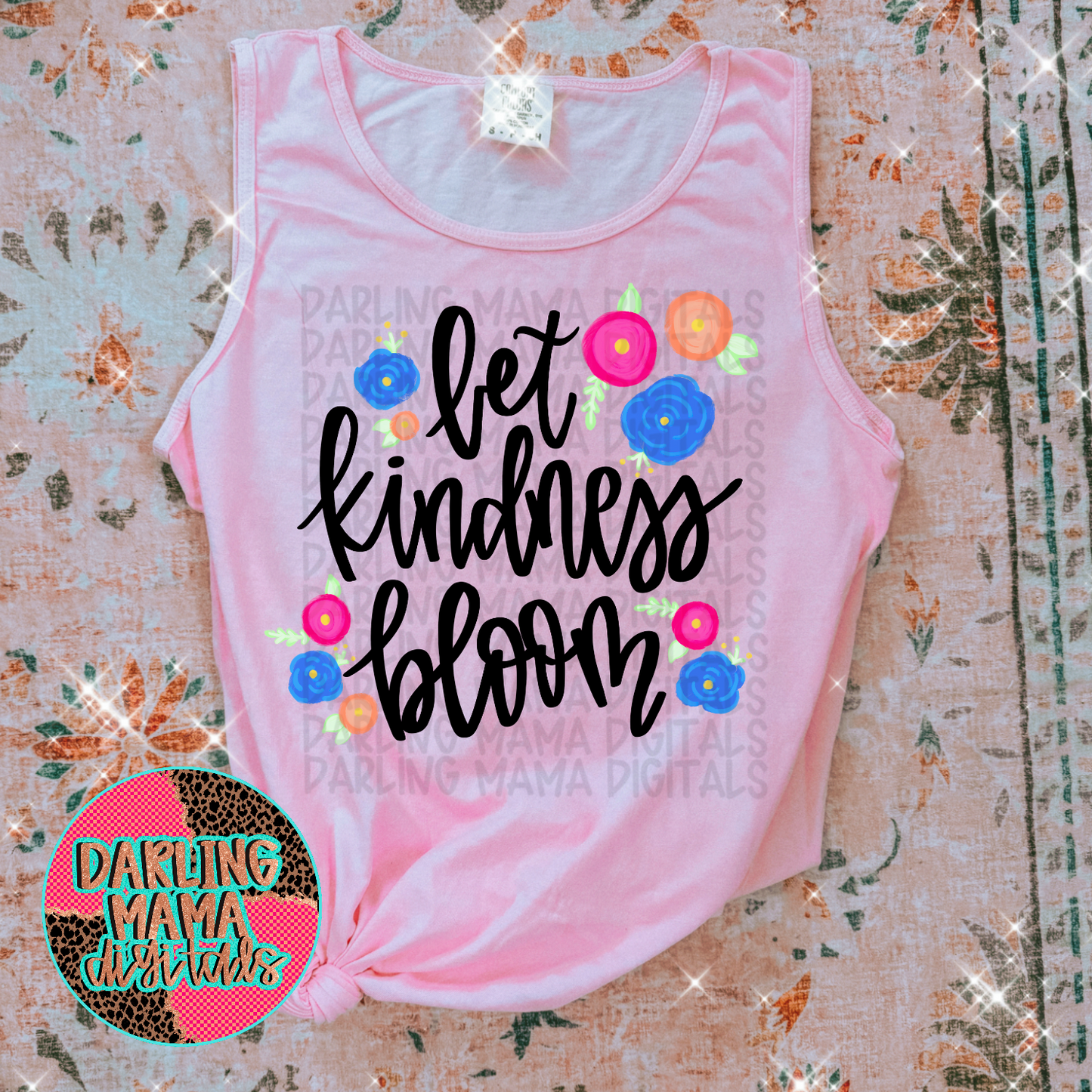 Hand Painted Let Kindness Bloom