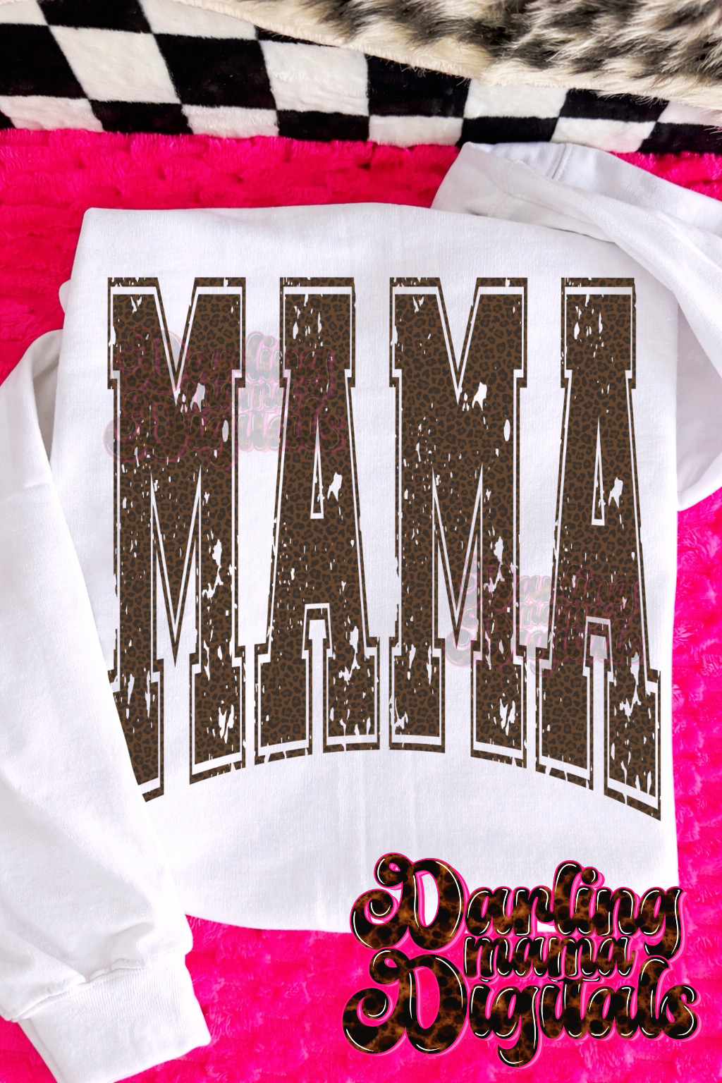 Cheetah distressed mama