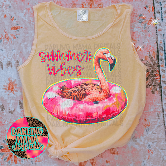 Summer Vibes Flamingo