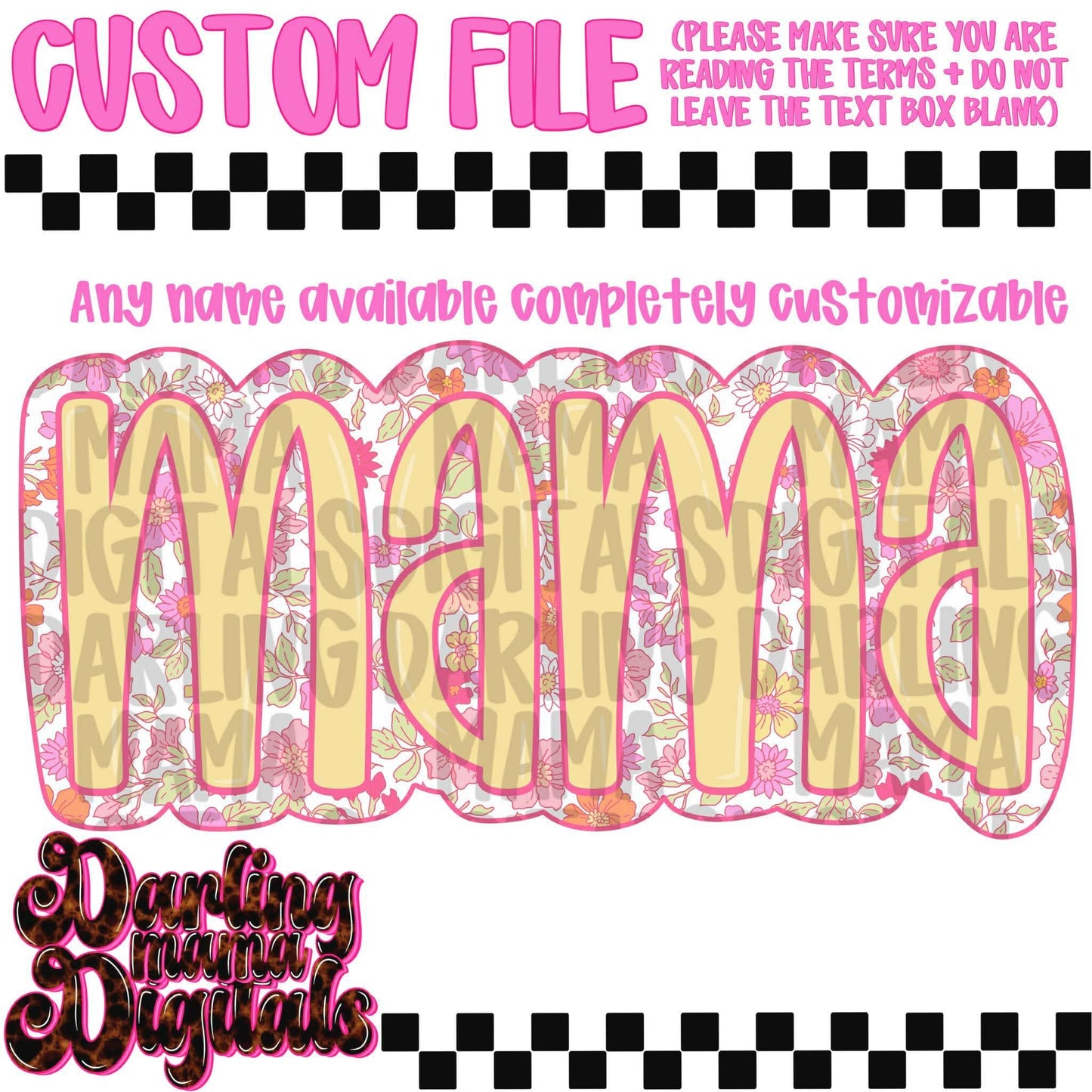 Custom floral name 2