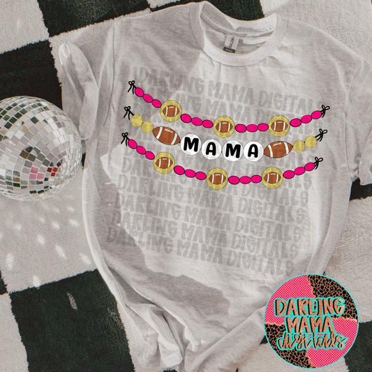 Football Mama Beaded Bracelet