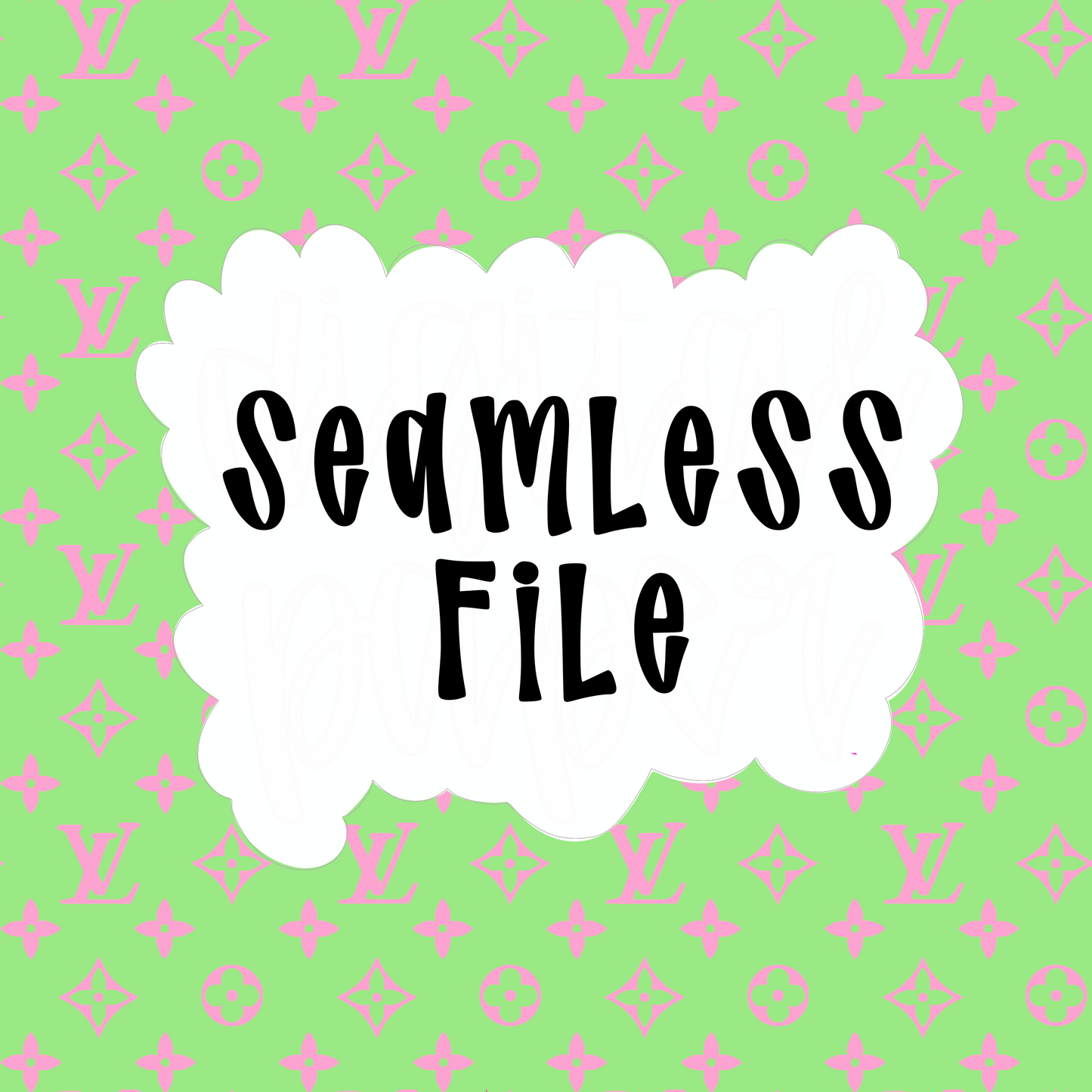 Pink and Green Boujee Symbol Seamless