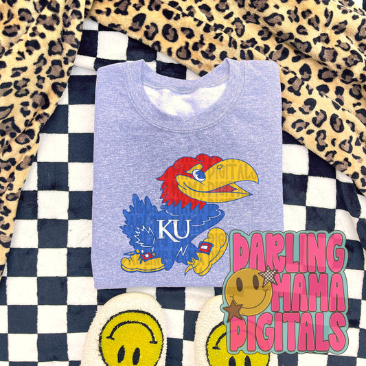 Vintage Jayhawks (includes 2 PNGs)
