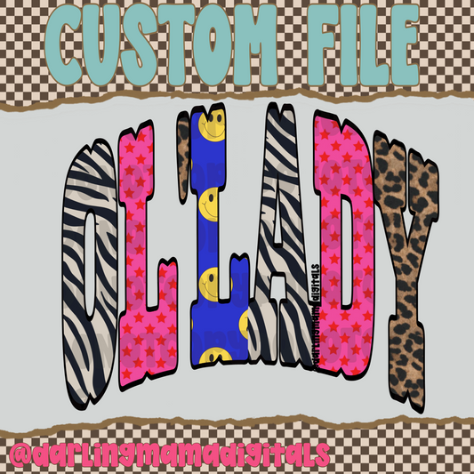 Custom funky zebra name