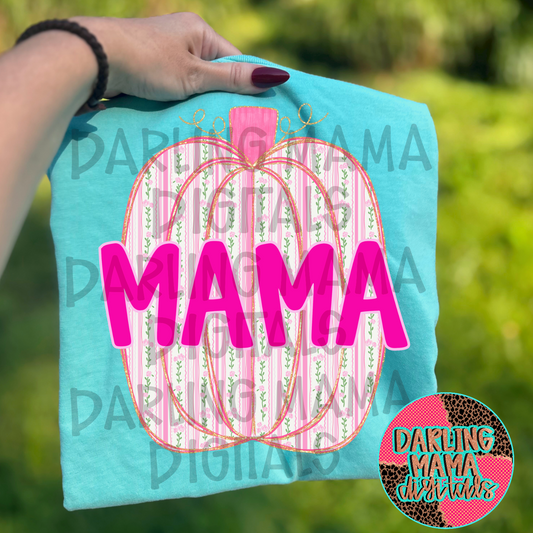 Pink Floral Mama Pumpkin