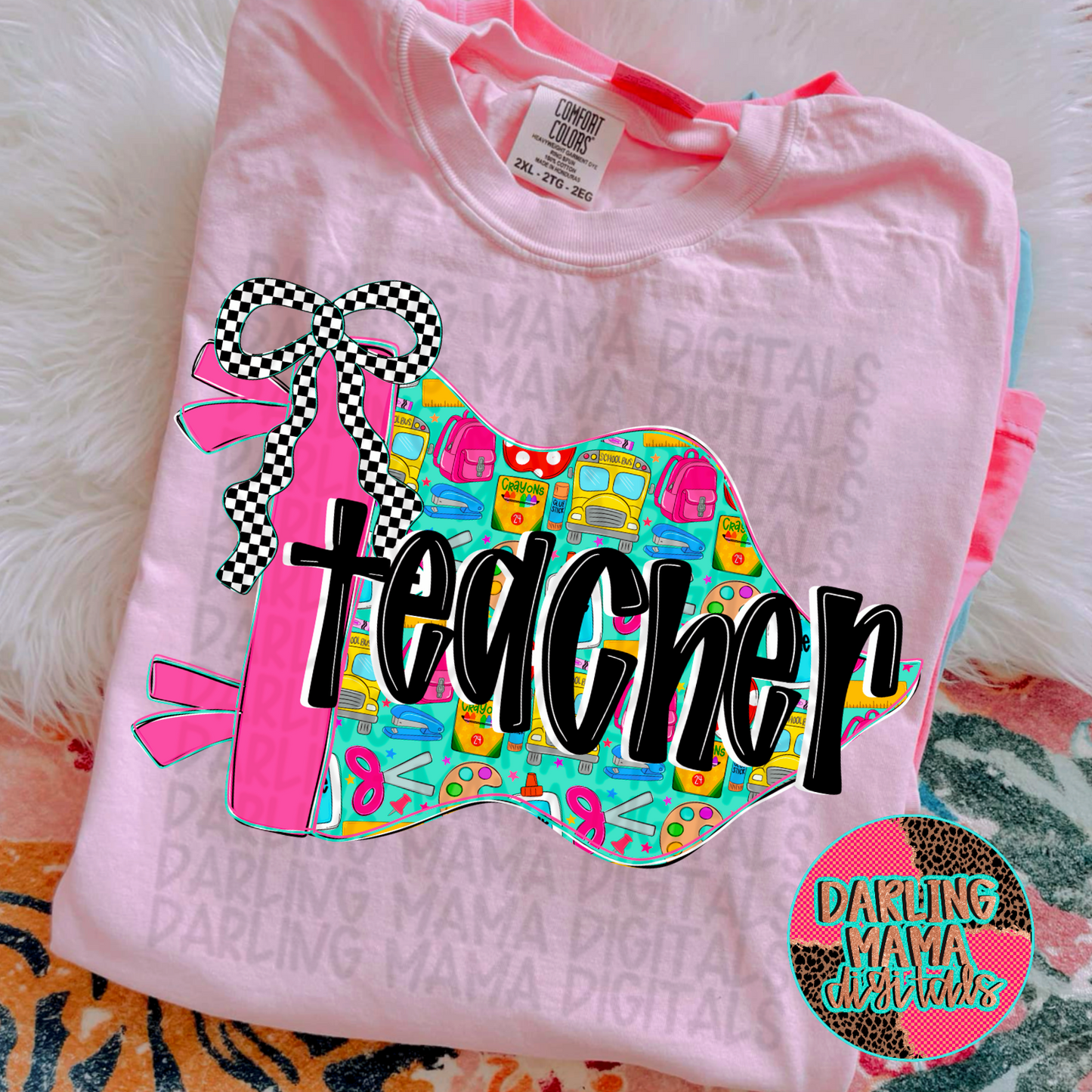Back to school teacher flag