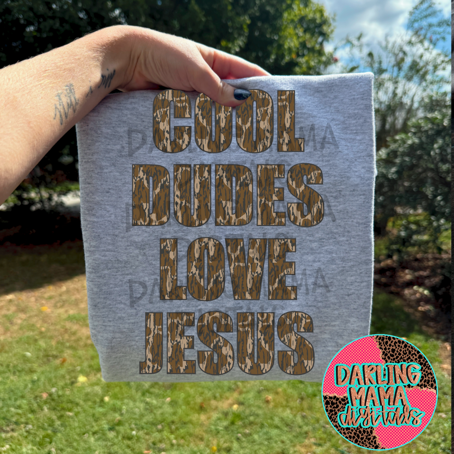 Camo cool dudes love Jesus