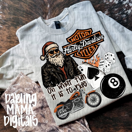 VERY LIMITED COLLAB Biker Santa collage