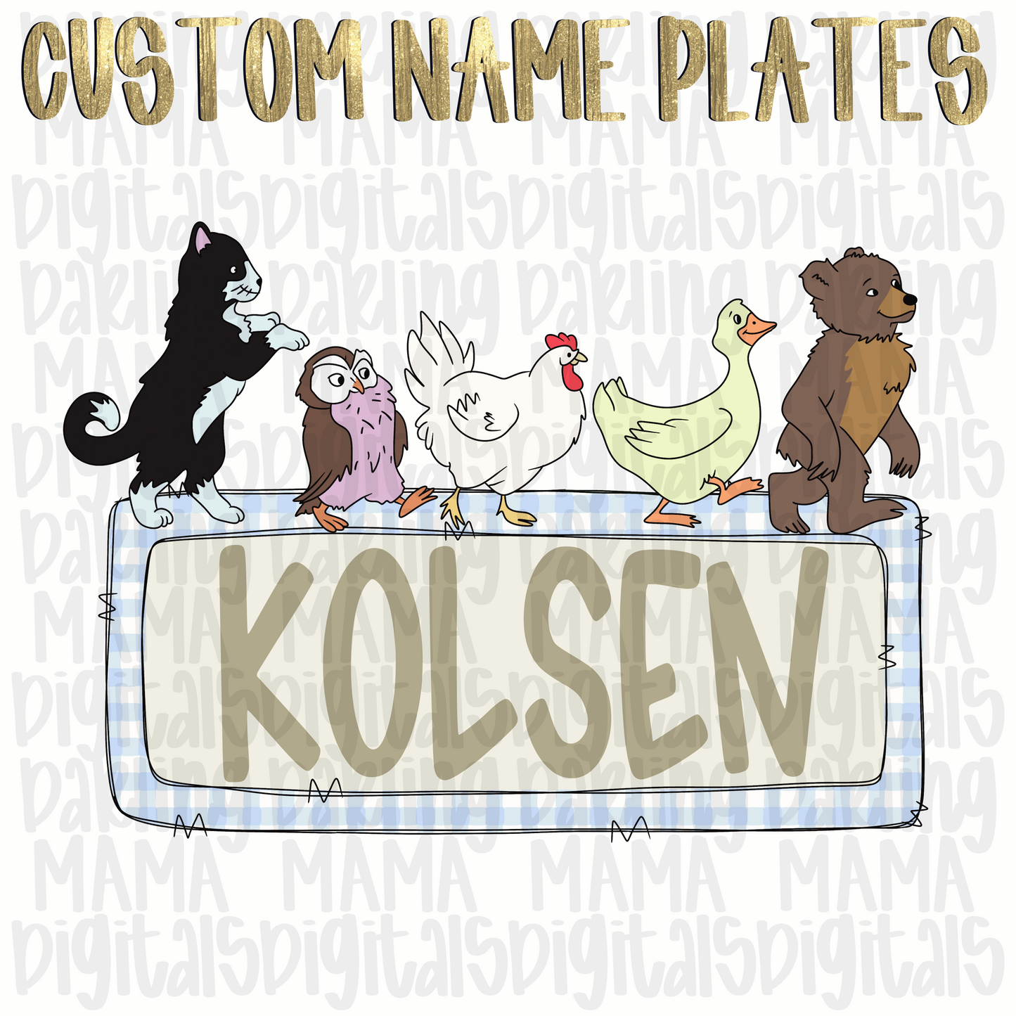 Custom boy little bear