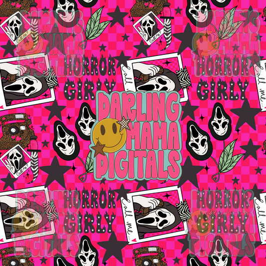 Scream horror girly seamless