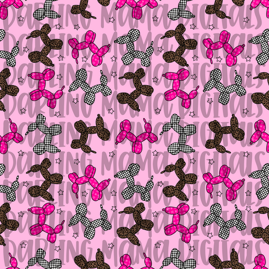 Boujee Ballon Dog Seamless File