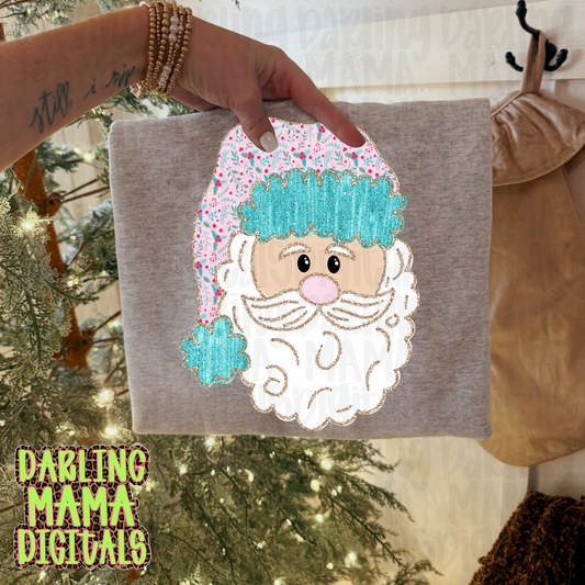 LIMITED pink mistletoe Santa