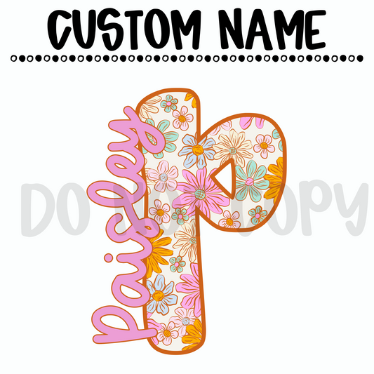 Custom Spring Floral Name