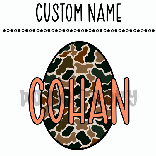 Custom Camo Egg Name