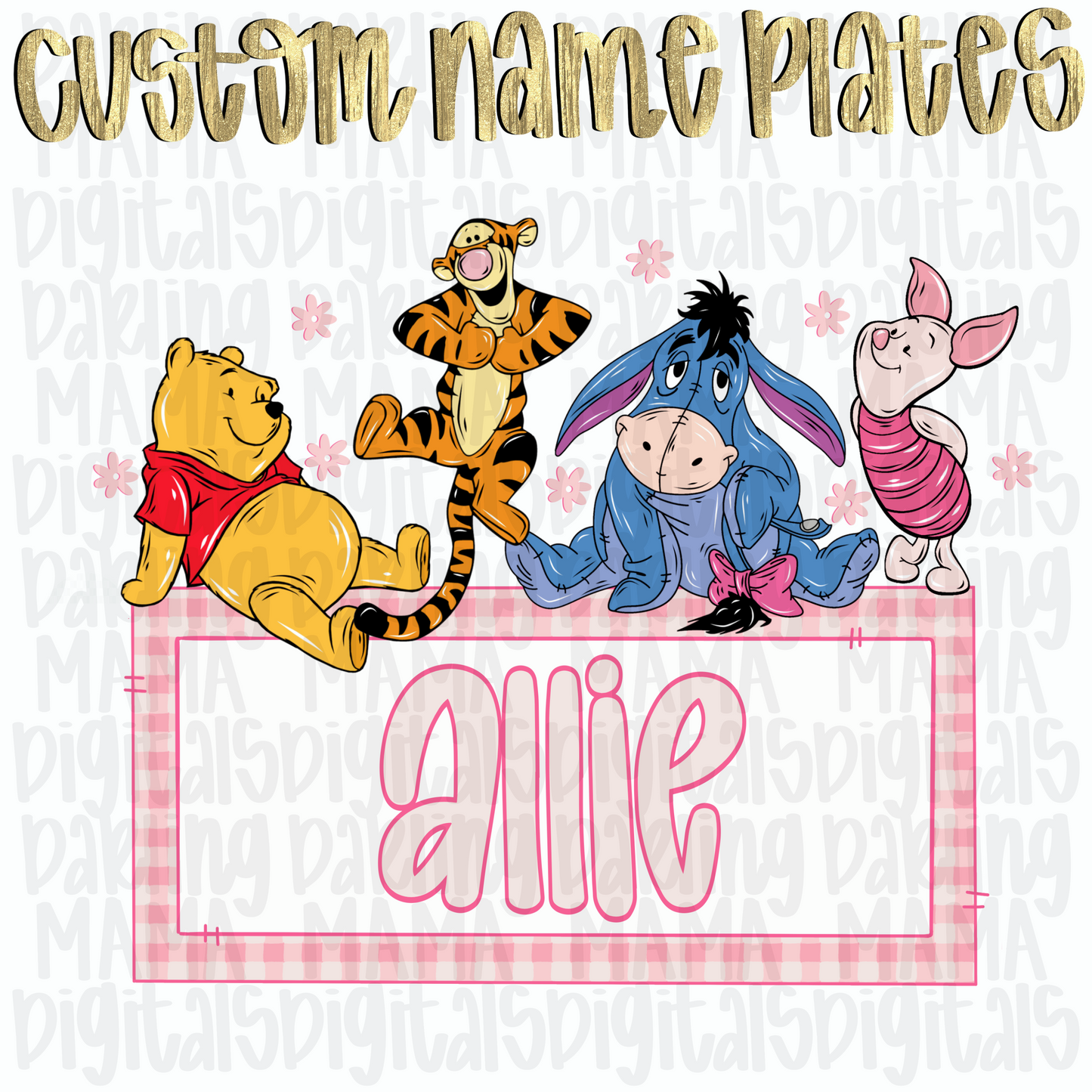 Custom girls Pooh and friends