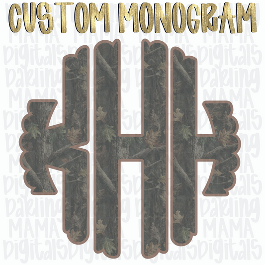 Real Camo Monogram