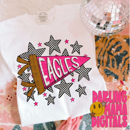 Preppy pennant flag eagles