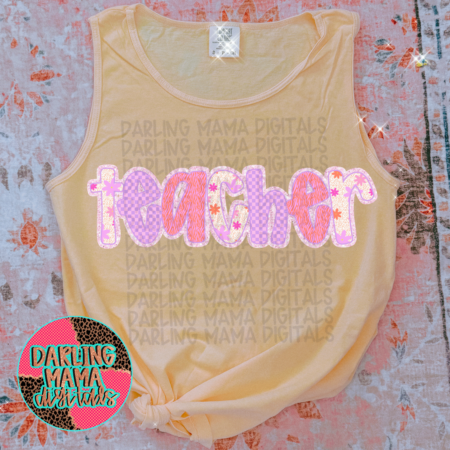 Funky Floral Teacher