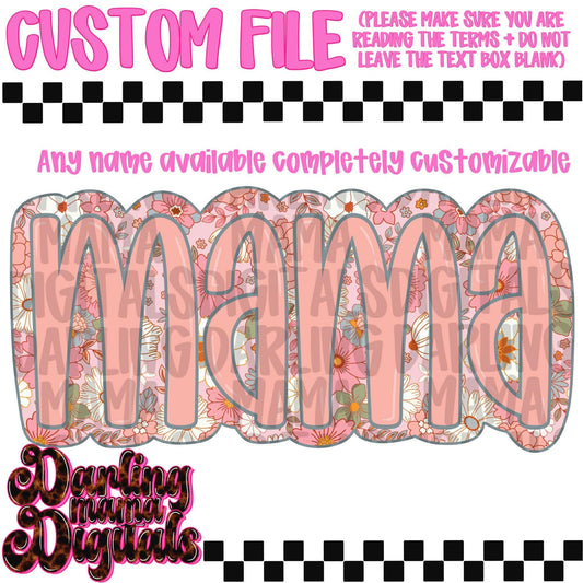 Custom floral name 1