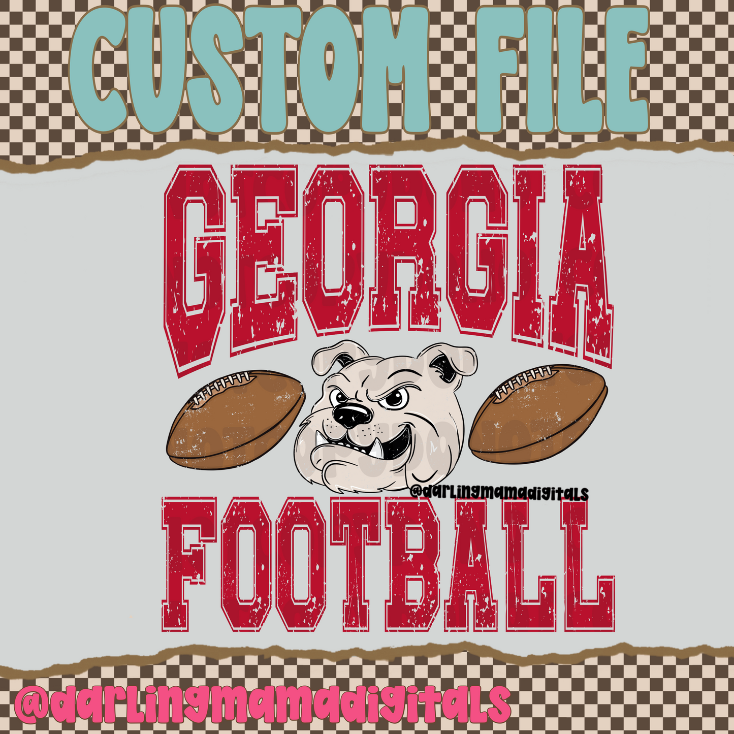 Custom mascot football team