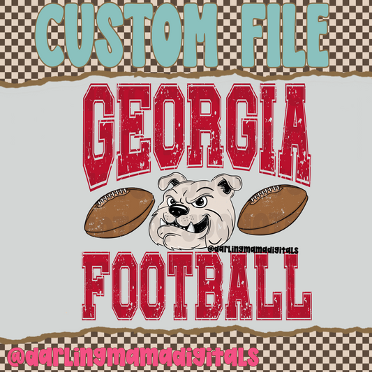 Custom mascot football team