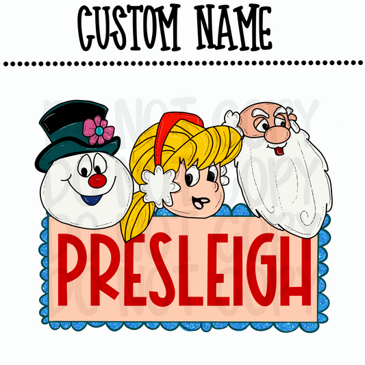 Custom Girl Frosty Name