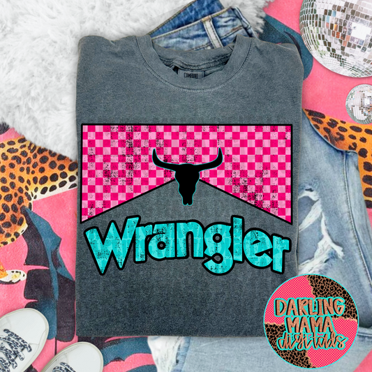 Pink Checkered Wr*ngler