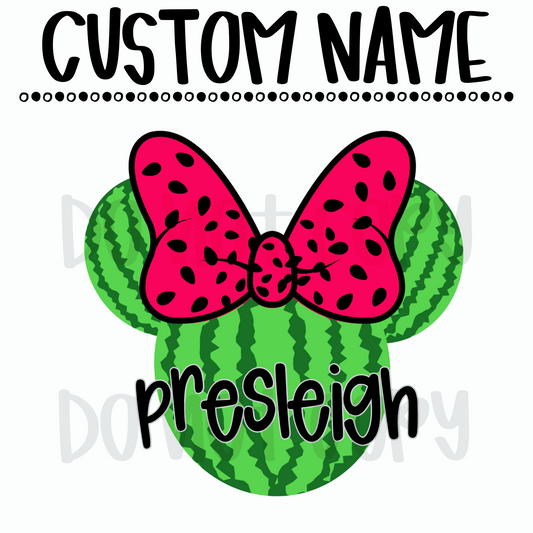 Watermelon M*nnie Custom Name