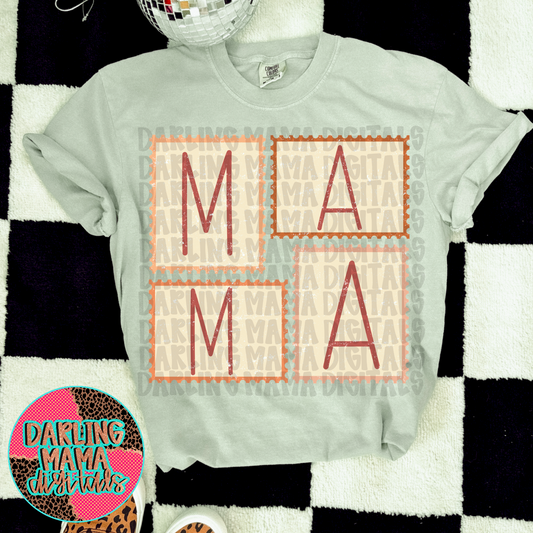 Vintage Mama Postal Stamp