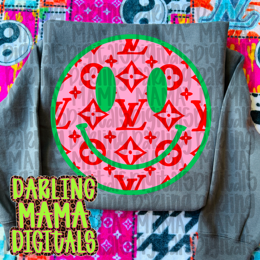 Christmas boujee smiley