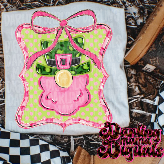 Pink St Patrick’s frame