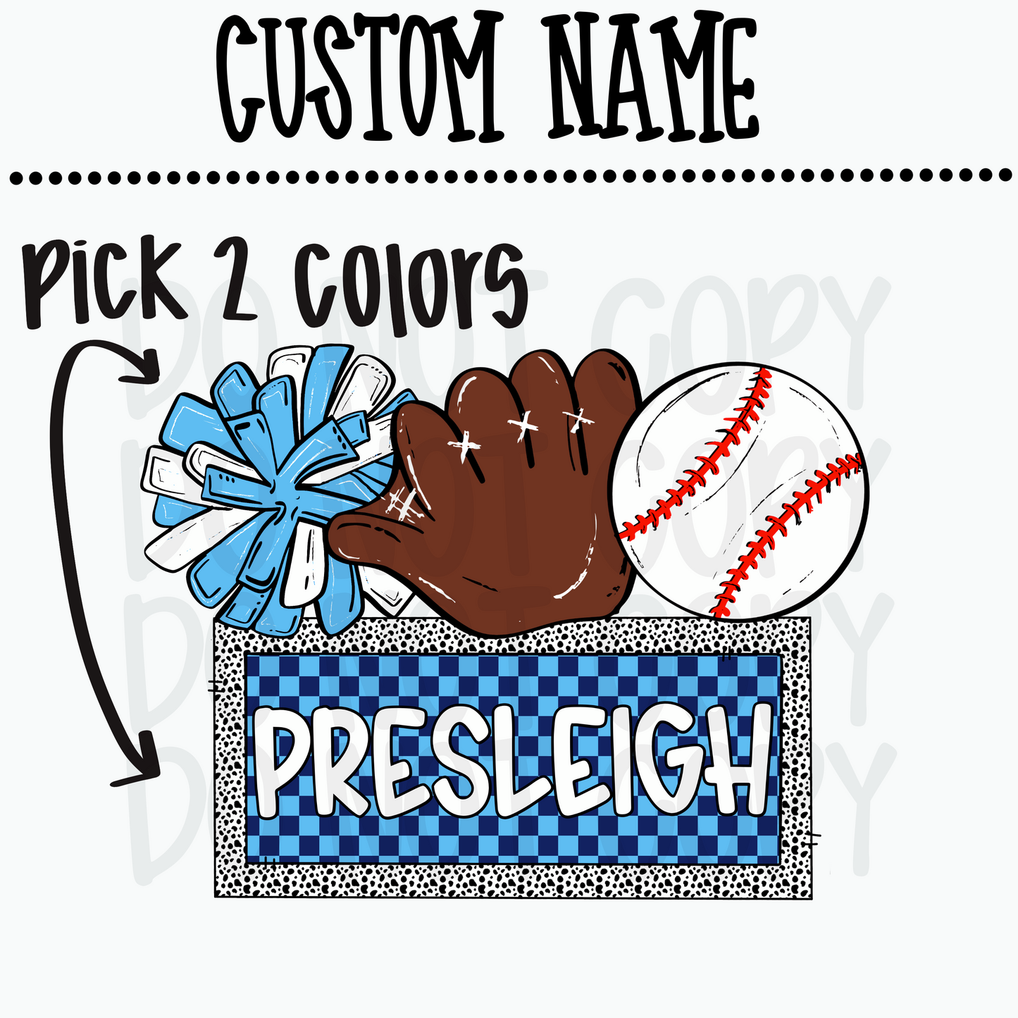 Custom Baseball name
