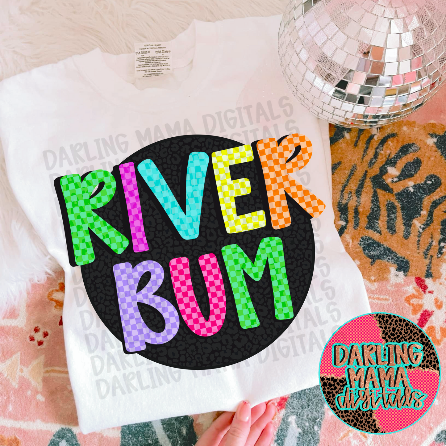 Neon Checkered River Bum