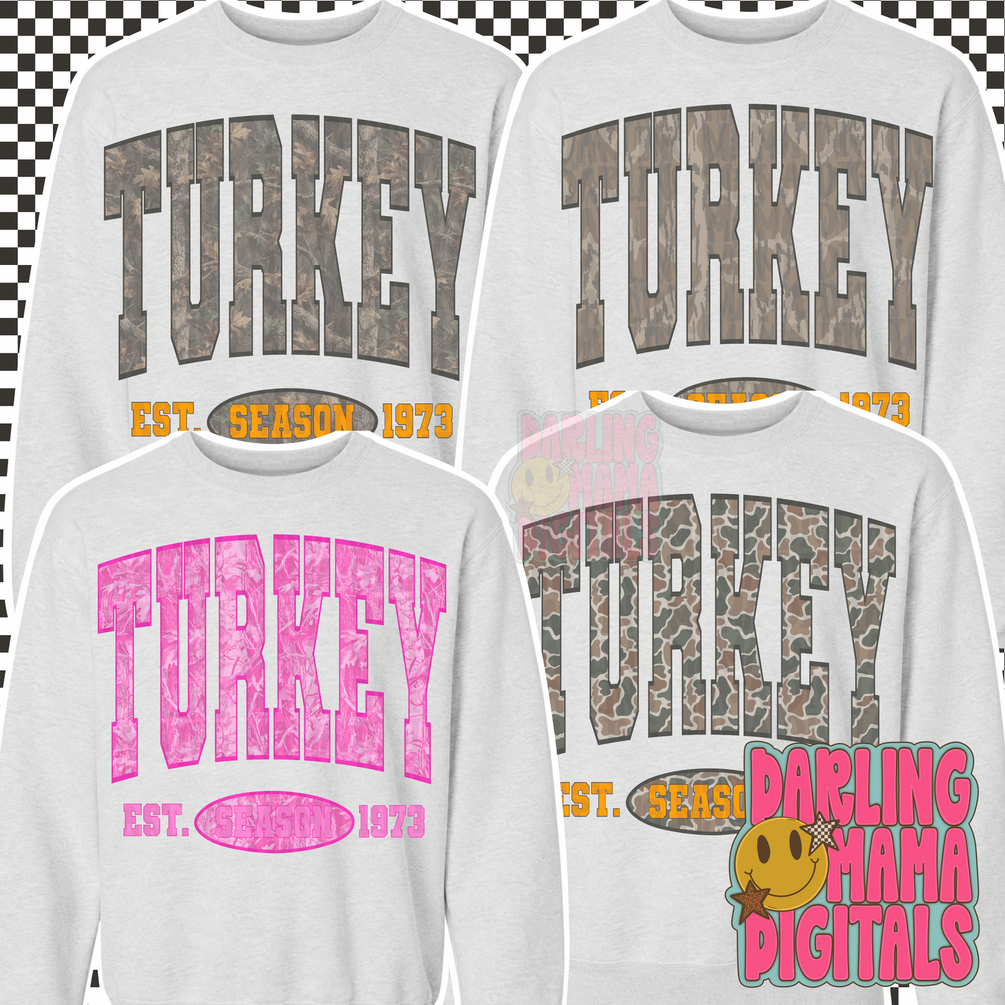 Assorted camo turkey season bundle of 4