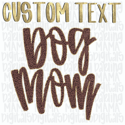 Custom Painted Cheetah Text