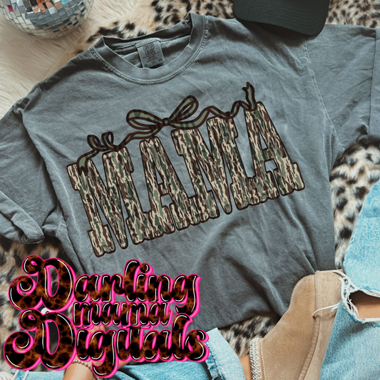 Line Camo Bow Mama
