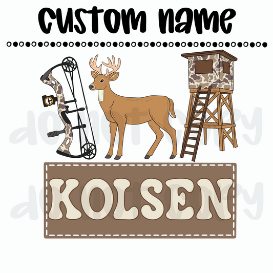 Deer Hunting Custom Name