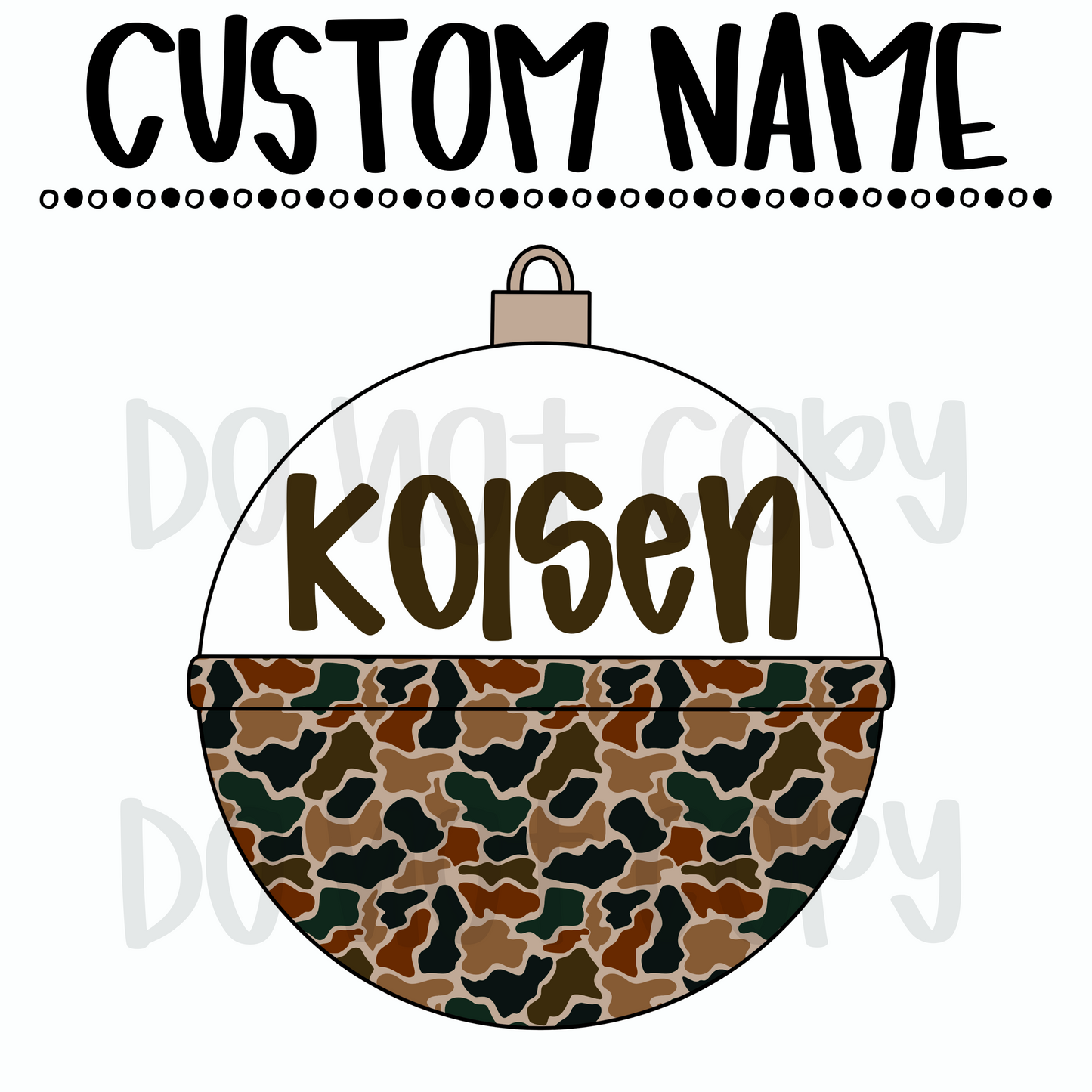 Duck Camo bobber custom Name