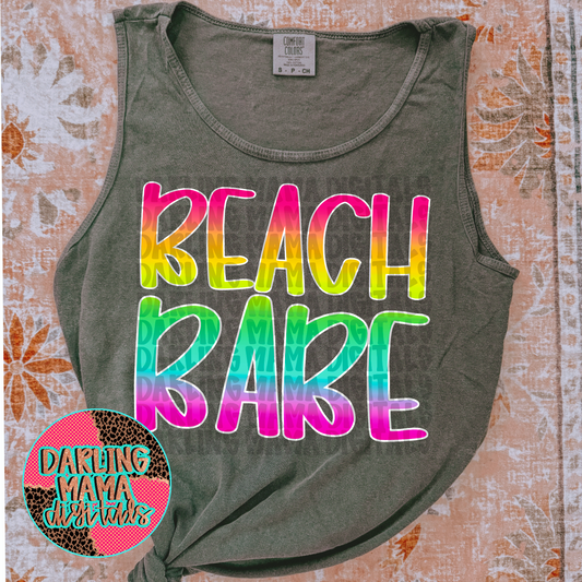 Neon Beach Babe
