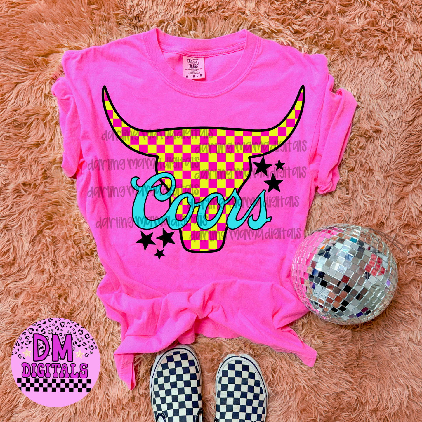 Neon Checkered Co*rs
