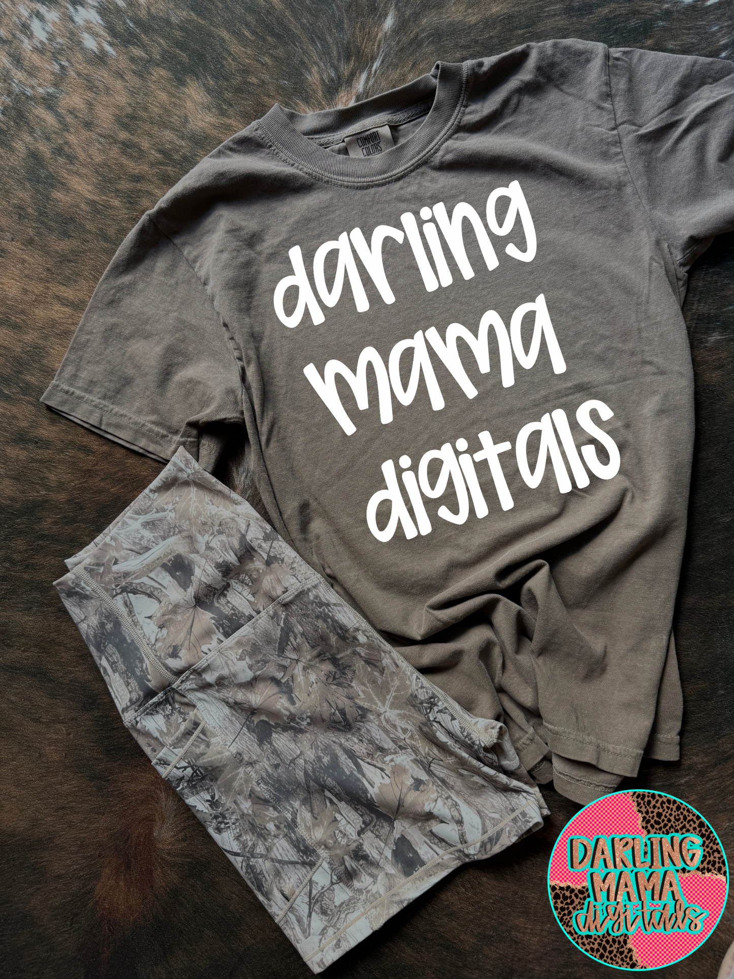 CC espresso camo shorts