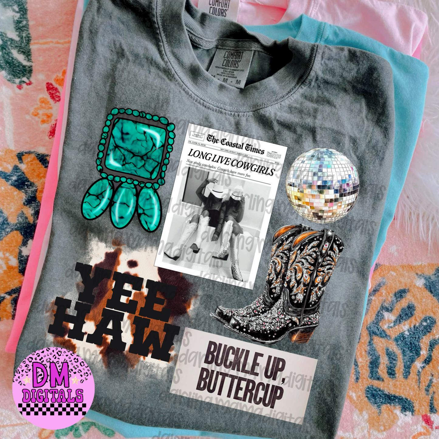 Buckle up buttercup collage